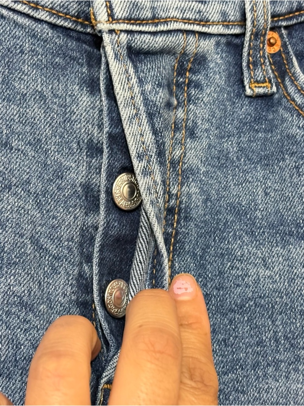 Levi’s Wedgie Straight Jeans Size 26 High Rise Vintage Blue Straight Leg Denim - Picture 3 of 10